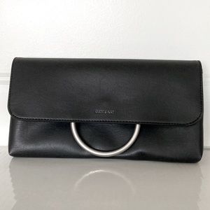 Matt & Nat Silver Hoop Clutch Bag